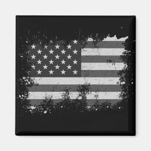 Vintage USA Flag Distressed 4th Of July Patriotic Magnet