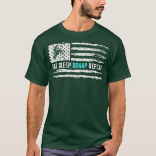 Vintage USA Flag Eat Sleep Braap Repeat Dirt T-Shirt