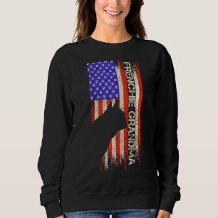 Vintage Usa Flag French Bulldog Grandma Frenchie S Sweatshirt