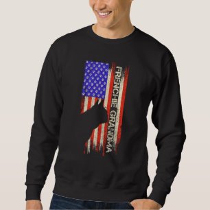 Vintage Usa Flag French Bulldog Grandma Frenchie S Sweatshirt