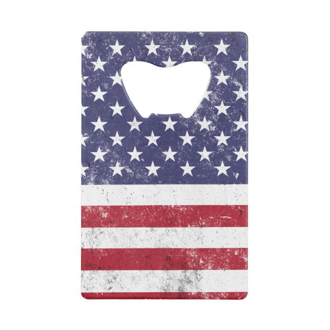 Vintage USA Flag Patriotic American Red White Blue (Front)