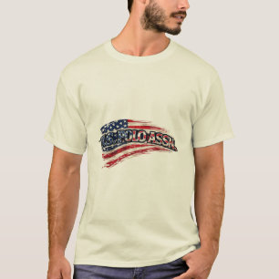 Vintage USA Flag Polo Style T-Shirt