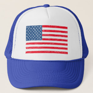 Vintage Usa flag Trucker Hat