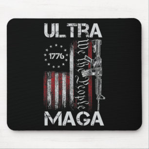 Vintage Usa Flag Ultra Mega Gun Usa 4th Of July Tr Mouse Mat