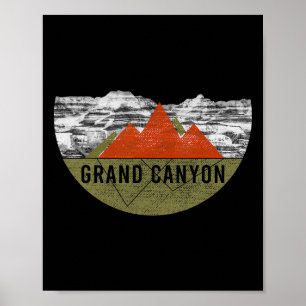 Vintage Usa Mountain Hiking - Grand Canyon Nationa Poster