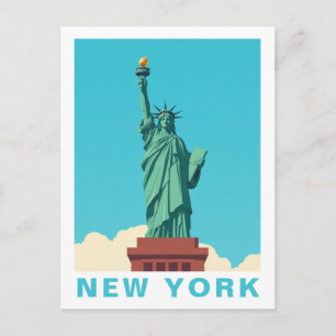 Vintage USA New York City Statue of Liberty Postcard