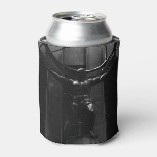Vintage USA New York rockefeller Atlas statue Can Cooler
