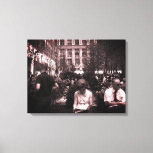 Vintage USA New York Rockefeller Centre Canvas Print