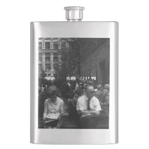 Vintage USA New York Rockefeller Centre Hip Flask