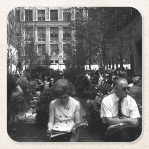 Vintage USA New York Rockefeller Centre Square Paper Coaster