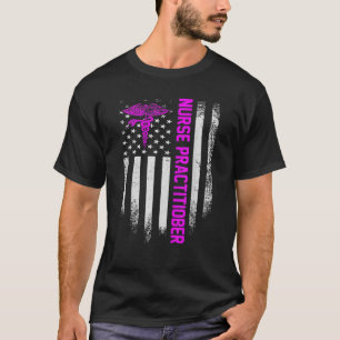Vintage USA Nurse Practitioner American Flag Patri T-Shirt