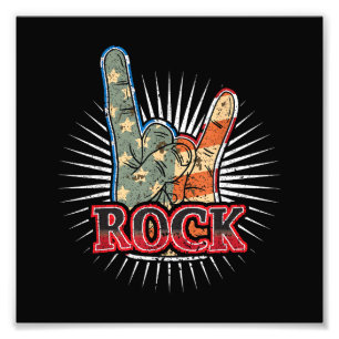 Vintage USA Rock - Band Concert Poster 70s 80s