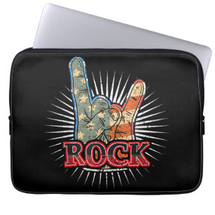 Vintage USA Rock - Band Concert Poster 70s 80s Laptop Sleeve