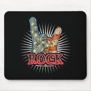Vintage USA Rock - Band Concert Poster 70s 80s Mouse Mat