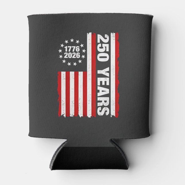 Vintage USA Semiquincentennial 250th Anniversary  Can Cooler (Front)