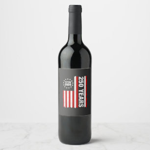 Vintage USA Semiquincentennial 250th Anniversary Wine Label