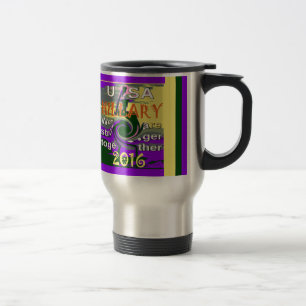 Vintage USA Stronger Together Abstract Art Print Travel Mug