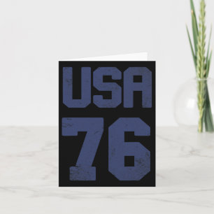 Vintage Usa T Shirt 4th Of July Fourth United Stat Card