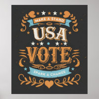 Vintage USA Vote Design