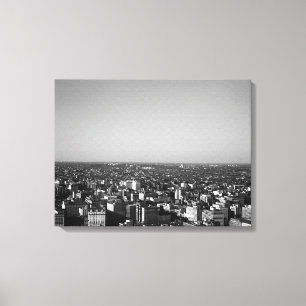 Vintage USA Washington city overview Canvas Print
