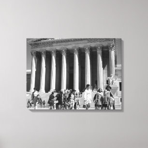 Vintage USA Washington Memorial Lincoln Canvas Print