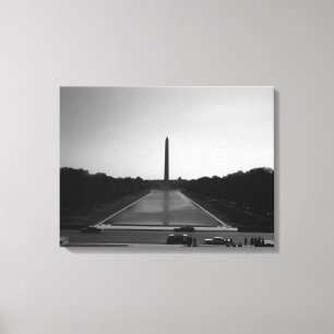 Vintage USA Washington Monument Canvas Print