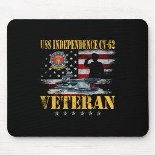 Vintage Uss Independence Cv-62 Aircraft Carrier Fl Mouse Mat