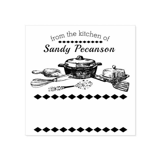 Vintage utensils from the kitchen of stamp (Imprint)