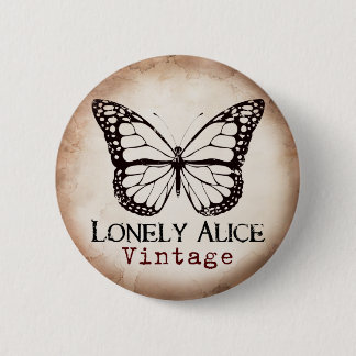 "Vintage" V 6 Cm Round Badge