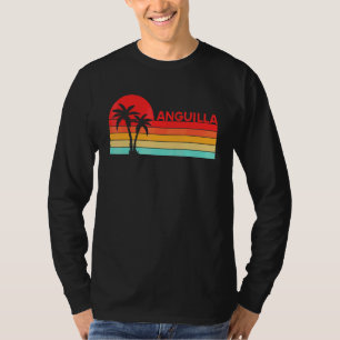 Vintage Vacation Caribbean Sea Travel Beach Anguil T-Shirt