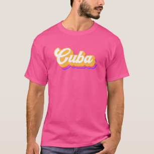 Vintage Vacation Caribbean Sea Travel Beach Cuba T-Shirt