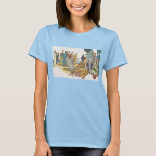 Vintage Vacation, Passengers Cruise Ship on Deck T-Shirt