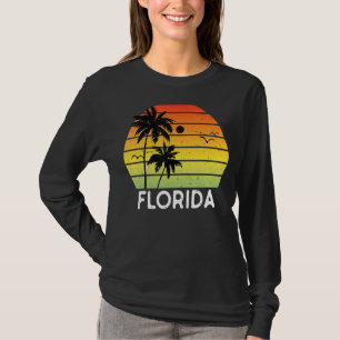 Vintage Vacation  Retro Florida Sun Palm Trees Vac T-Shirt