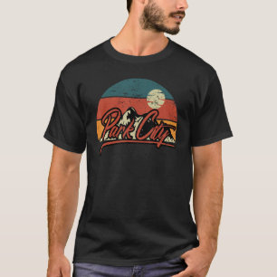 Vintage Vacation Tee Retro Park City Utah Mountain