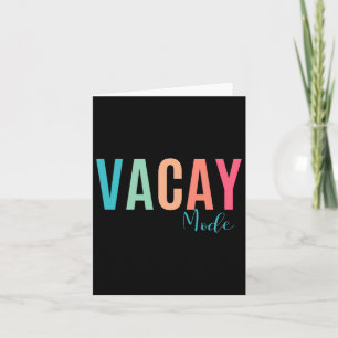 Vintage Vacay Mode For Camping Family Vacations In Card