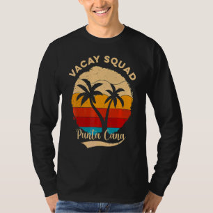 Vintage Vacay Squad Punta Cana Summer Vacation Fri T-Shirt