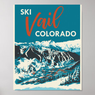 Vintage Vail Ski Poster