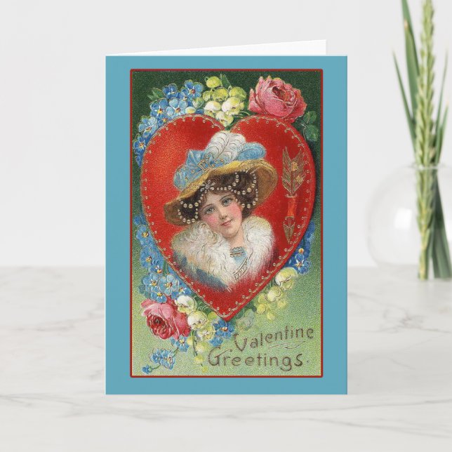 Vintage Valentine Art Greeting Cards (Front)