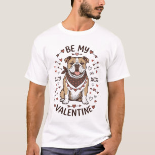 Vintage Valentine Bulldog XOXO Shirt Design_1
