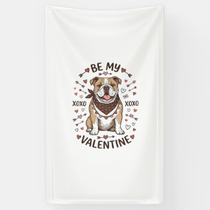 Vintage Valentine Bulldog XOXO Shirt Design_1 Banner