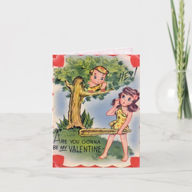 Vintage Valentine Card for Kids! (Front)
