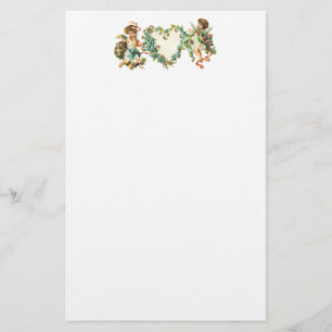 Vintage Valentine Cherubs Stationery