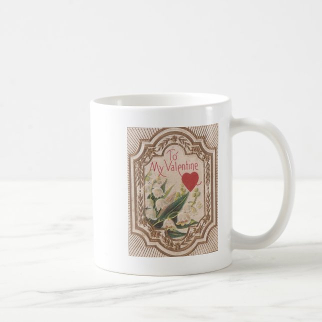 Vintage Valentine Coffee Mug (Right)