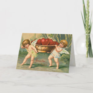 Vintage Valentine Cupid Card