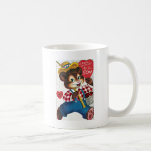 Vintage Valentine For Son Coffee Mug