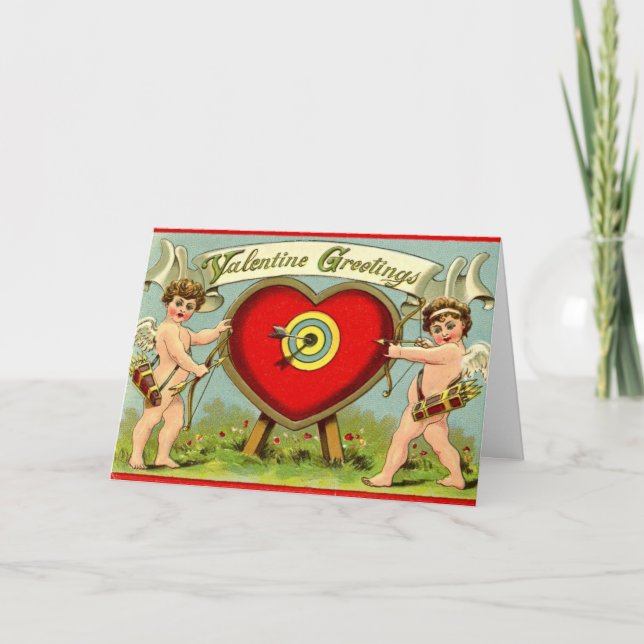 Vintage Valentine Greeting Card (Front)