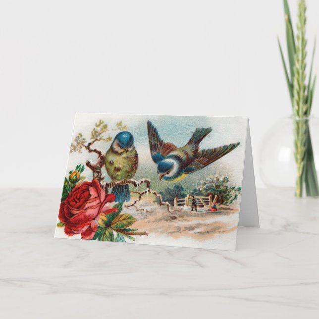 Vintage Valentine Greeting Card (Front)