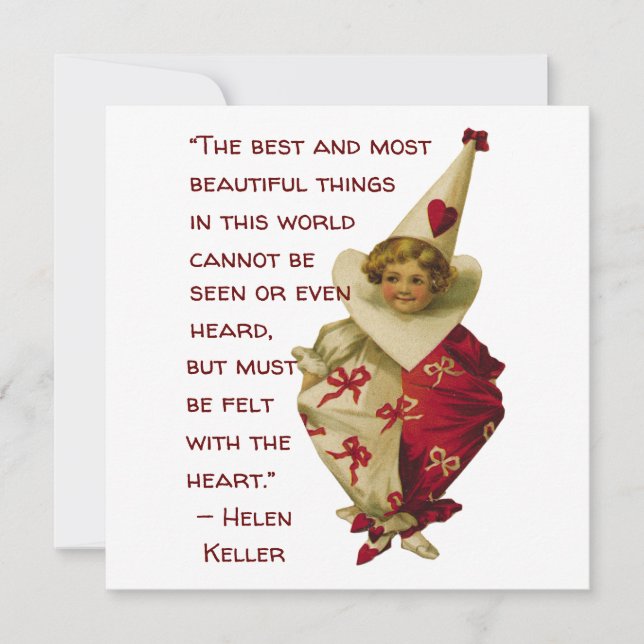 Vintage Valentine Greeting Card (Front)