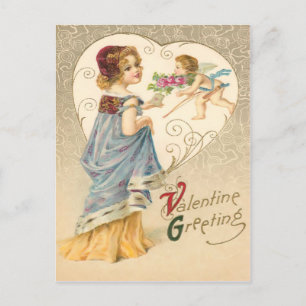 Vintage Valentine Greeting Postcard