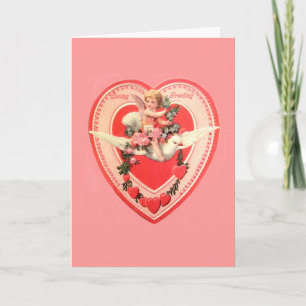 Vintage Valentine Heart Card